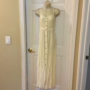 NWT ROXY Women’s Cream Crochet Coverup Dress Size Small